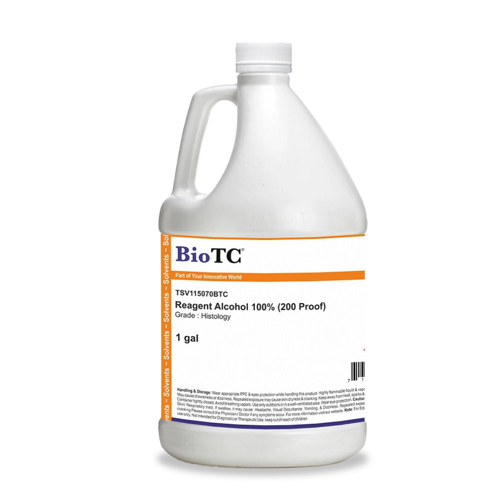Reagent Alcohol 100% (200 Proof) for Histology - 1gal